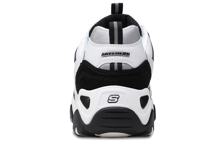 (WMNS) Skechers D'lites GS White/Black 99999069-BKW