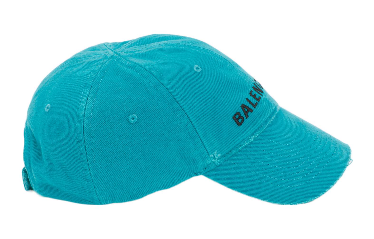 Balenciaga Logo Front Cap 'Petrol Blue' 673319410B20360