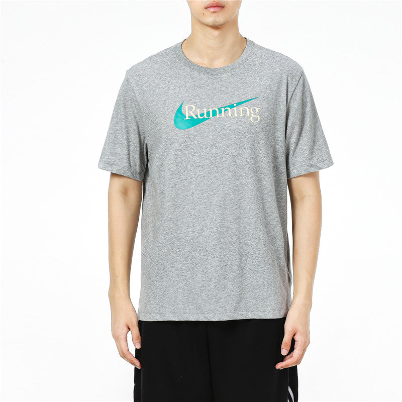 Nike AS U NK DF Tee HBR DK GREY HEATHER Light grey CW0946-063