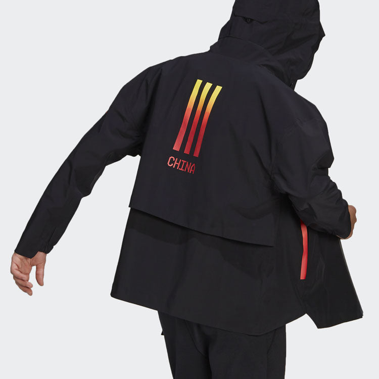 adidas Myshelter RR Outdoor Sports Hooded Jacket Black GT0352