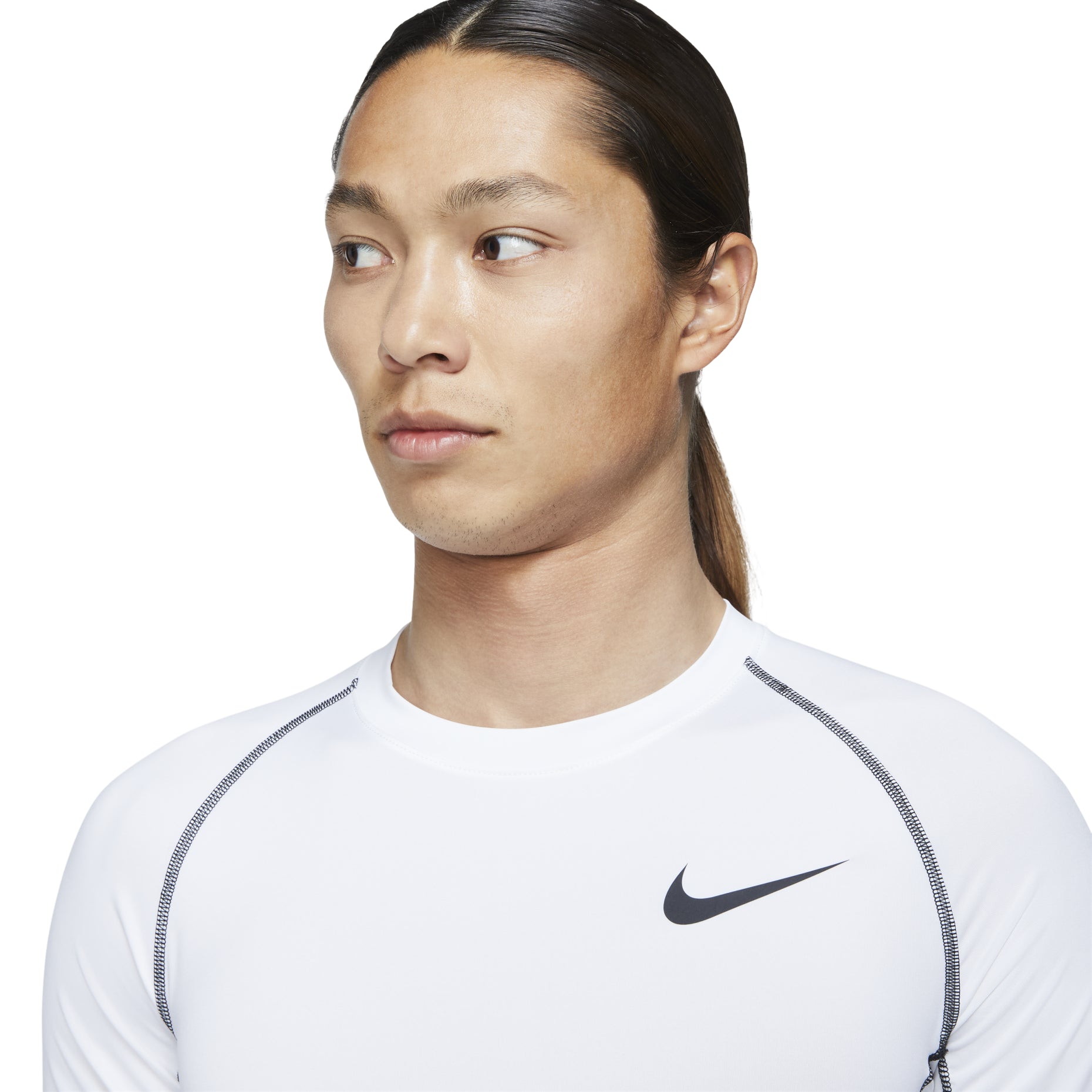 Nike Pro Dri-fit Athleisure Casual Sports Round Neck Long Sleeves White DD1991-100