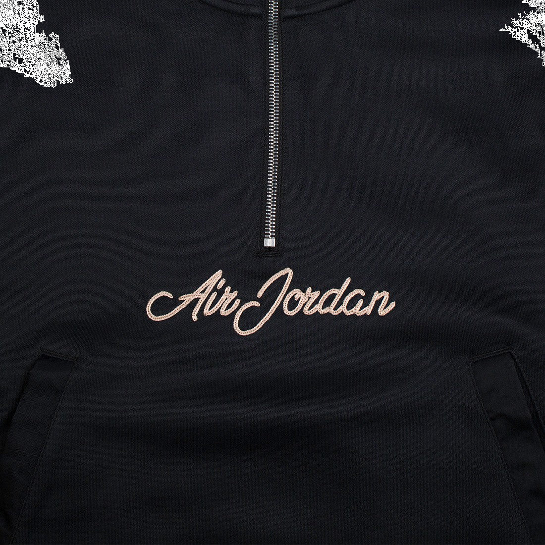 Air Jordan Remastered Half Zip Jacket Pullover 'Black Smoke Grey' CJ0268-010