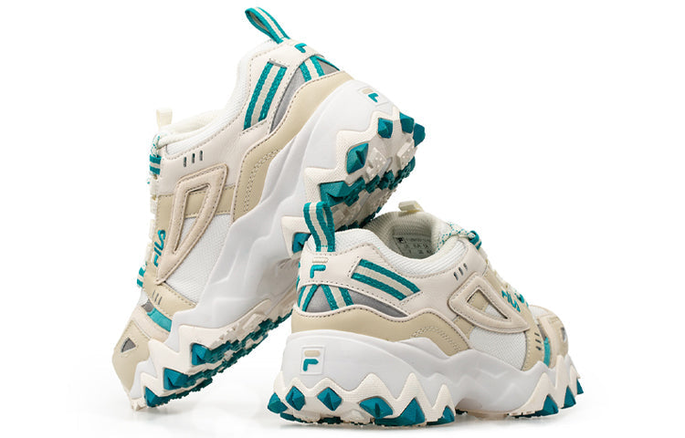 (WMNS) Fila Fellow Running Shoes Brown/White/Green T12W031101FSW