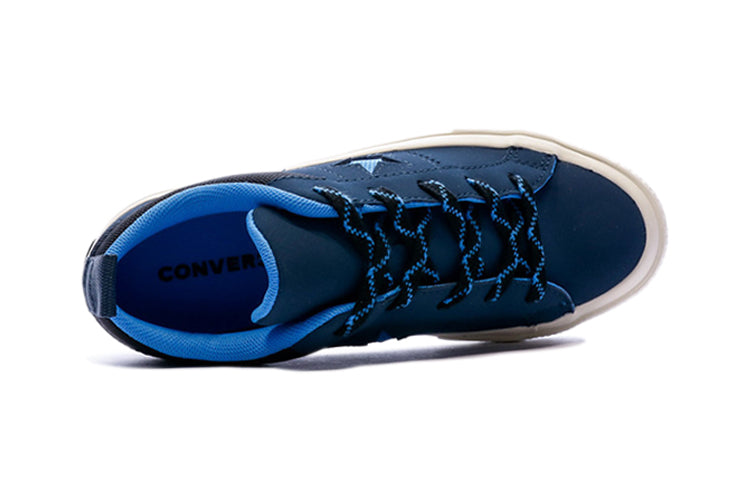 Converse One Star Non-Slip Wear-resistant Low Tops Casual Skateboarding Shoes Blue 362528C