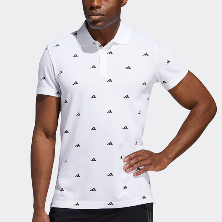 adidas Must Haves Allover Print Polo White FT2800