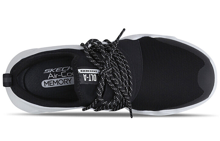 (WMNS) Skechers Dlt-A Low-Top Black/White 88888157-BKW