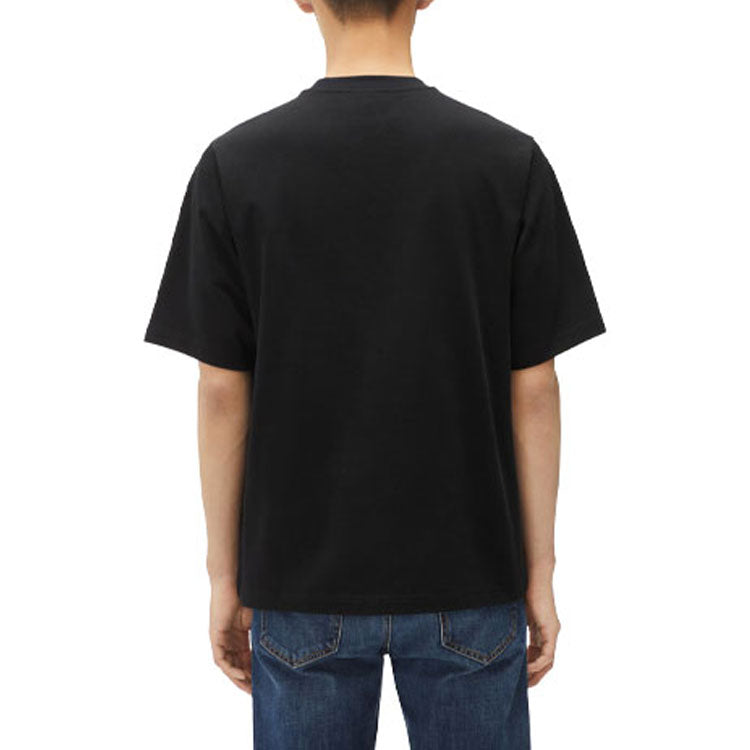 Men's KENZO Tiger Head Printing Loose Short Sleeve Black T-Shirt FB65TS0894YF-99