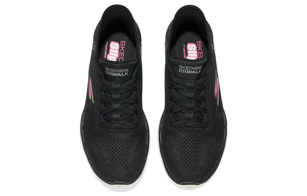 (WMNS) Skechers Go Walk 6 Slip In 'Black Multicolor' 124627-BKMT