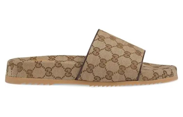 Gucci GG Canvas Slide Sandal 'Beige Monogram' 624695-H6320-9763