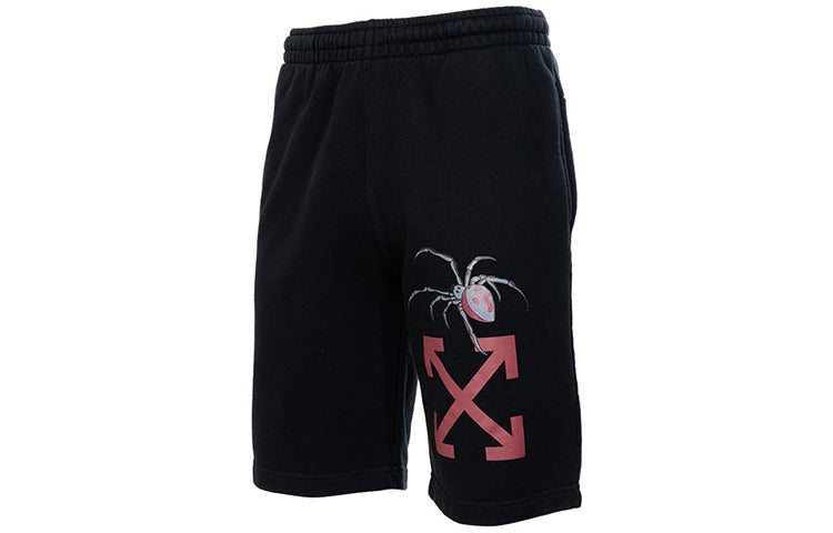 Off-White Printing Casual Shorts Ordinary Version Black OMCI006S20E300011024
