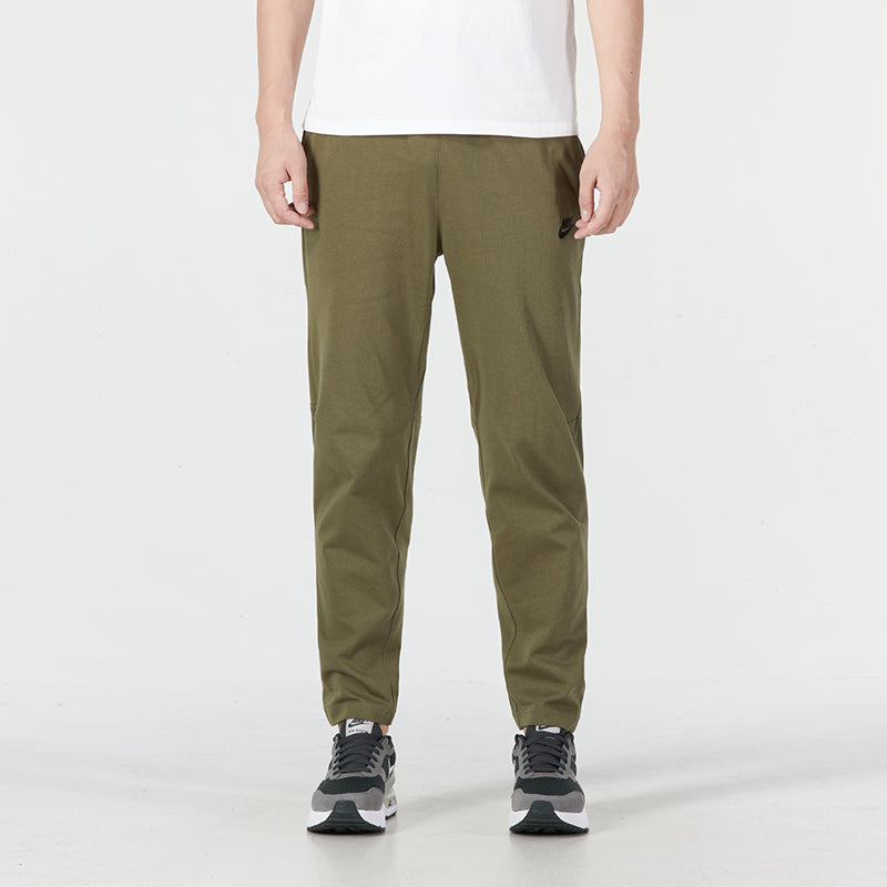 Men's Nike Solid Color Logo Training Fleece Bundle Feet Sports Pants/Trousers/Joggers Military Green DM6592-222