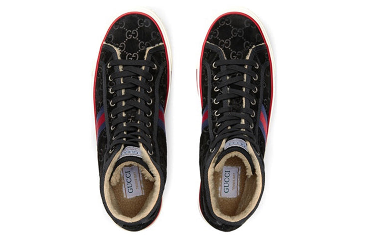 (WMNS) Gucci Tennis 1977 'Black Suede' 649327-UJ510-1076
