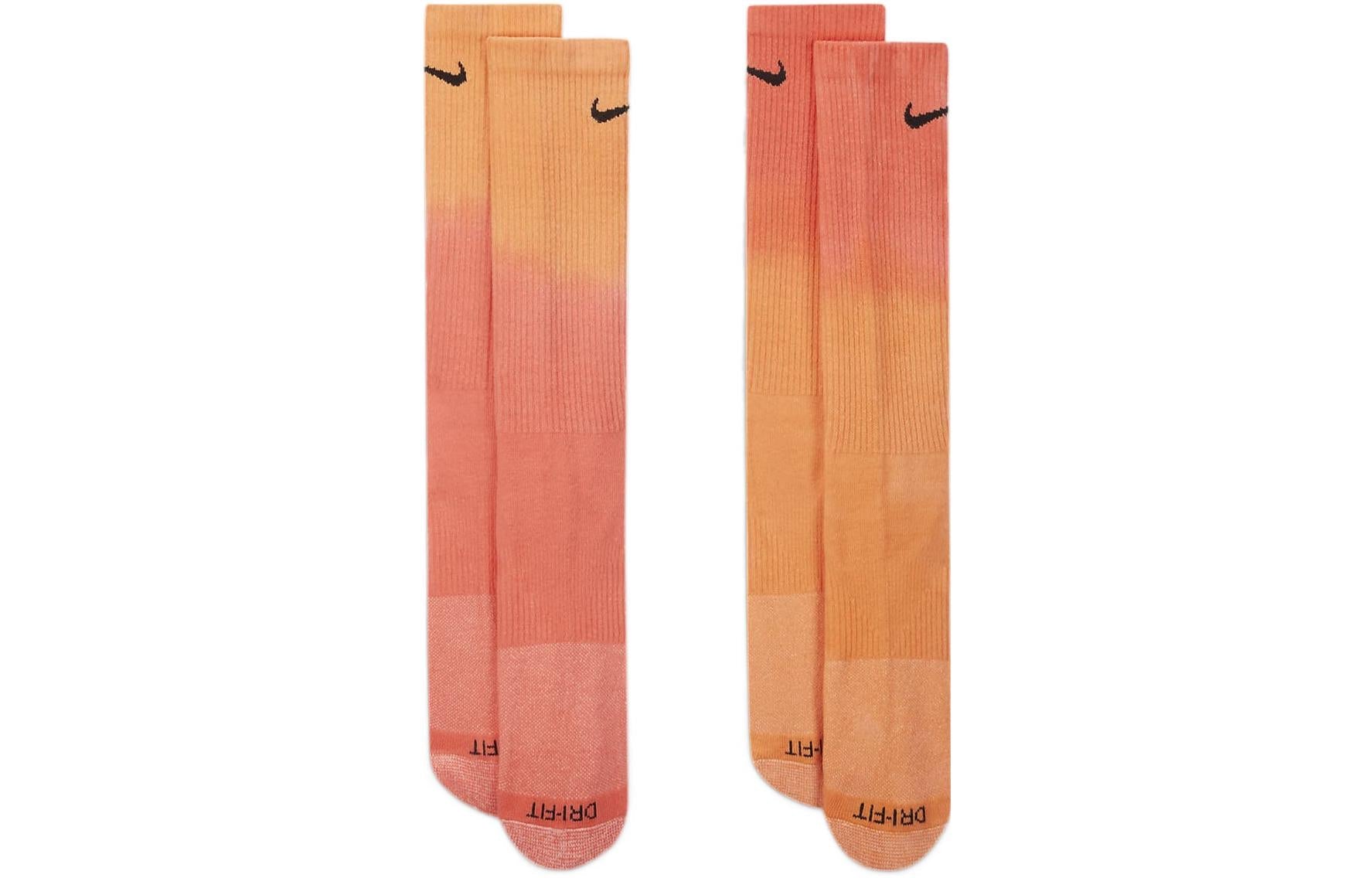 Nike Logo Gradient Sports Training Socks Unisex 2 Pairs Multicolor DH6096-907