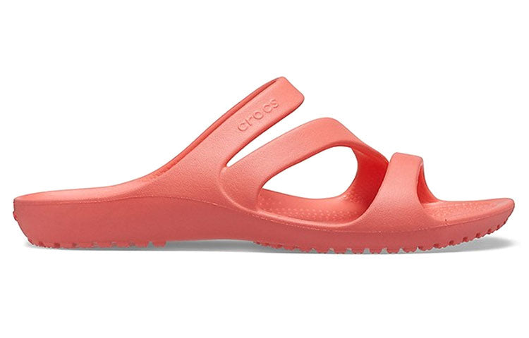 (WMNS) Crocs Orange Red Slippers 206756-6SL
