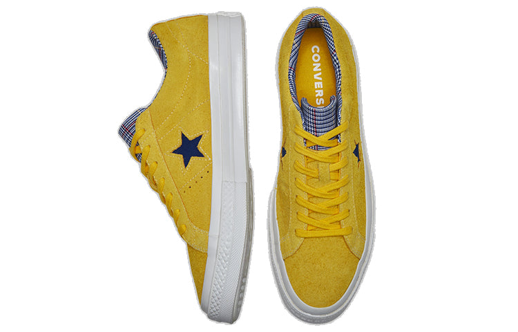 Converse One Star Suede Seasonal Colors Ox 'Amarillo/Rush Blue' 166848C