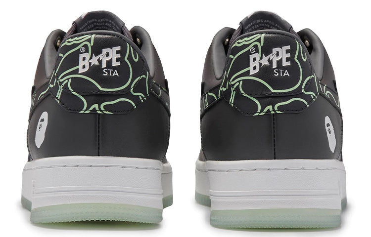 (WMNS) A BATHING APE Bape Sta 'Dark Grey Green' 1I20-291-007-BLACK