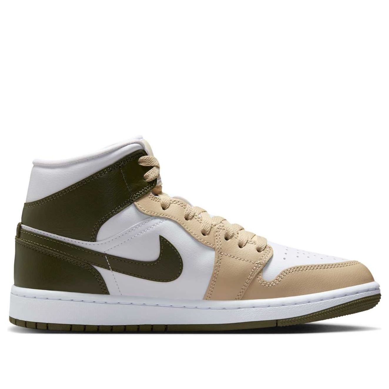 (WMNS) Air Jordan 1 Mid 'Military Drab' BQ6472-120