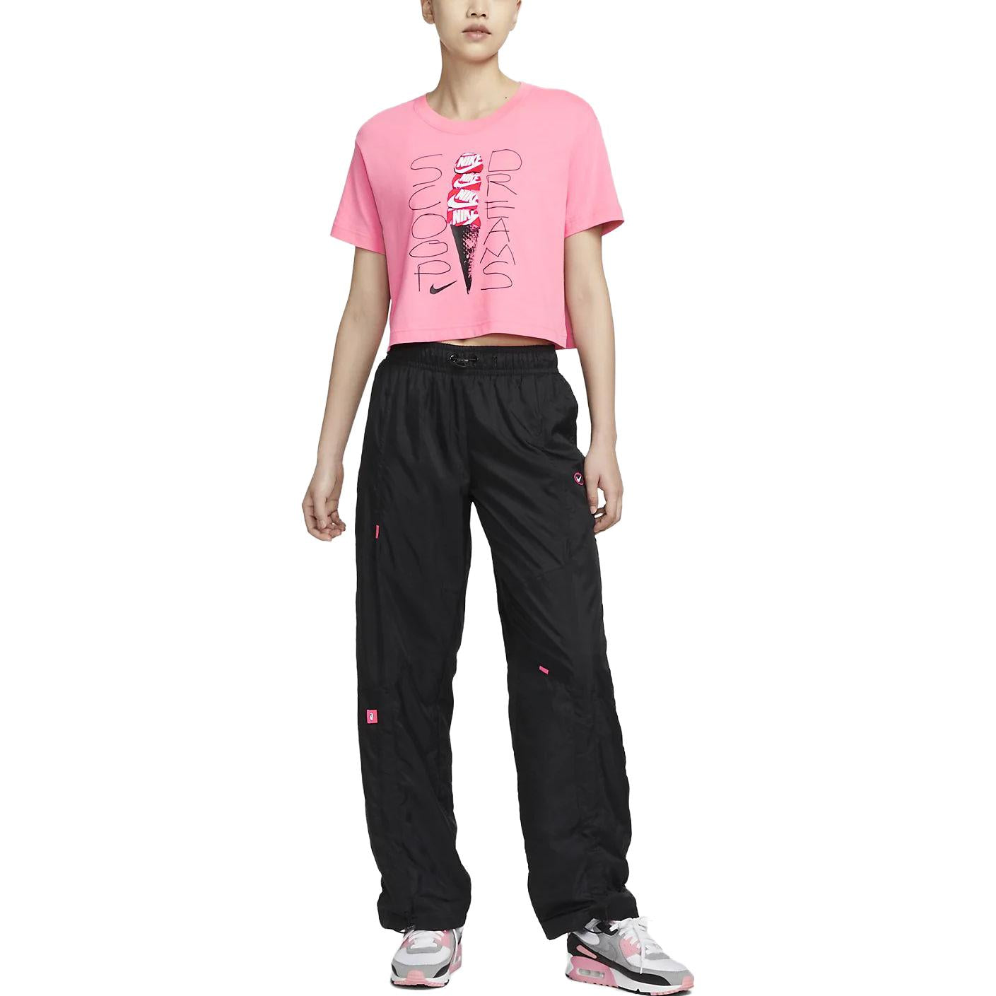 (WMNS) Nike Short Sleeve T-Shirt 'Pink' FB8110-611