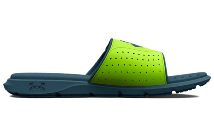 (GS) Under Armour Ignite Pro Slide 'Lime Surge Static Blue' 3026036-301