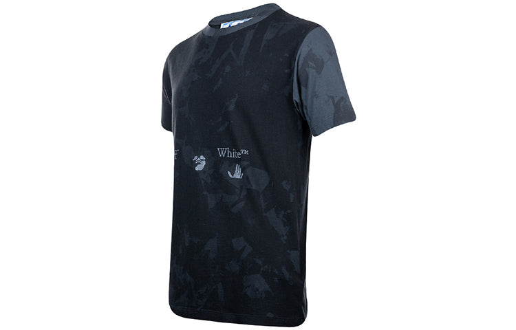 Off-White Tie Dye T-Shirt 'Black/Grey' OMAA038R21JER0141009