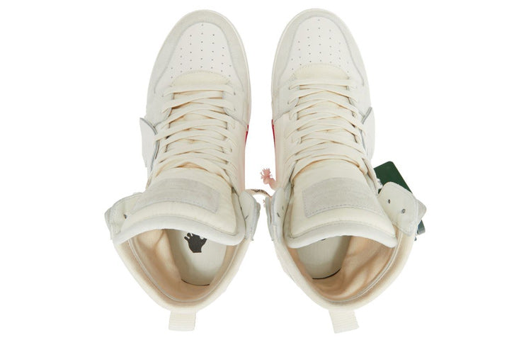 Off-White Vulcanized High-Top 'White Green' OMIA225S22LEA0010401