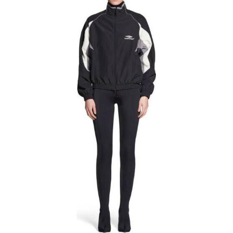 Balenciaga 3B Sports Icon Tracksuit Jacket 'Black' 751726TOO481000