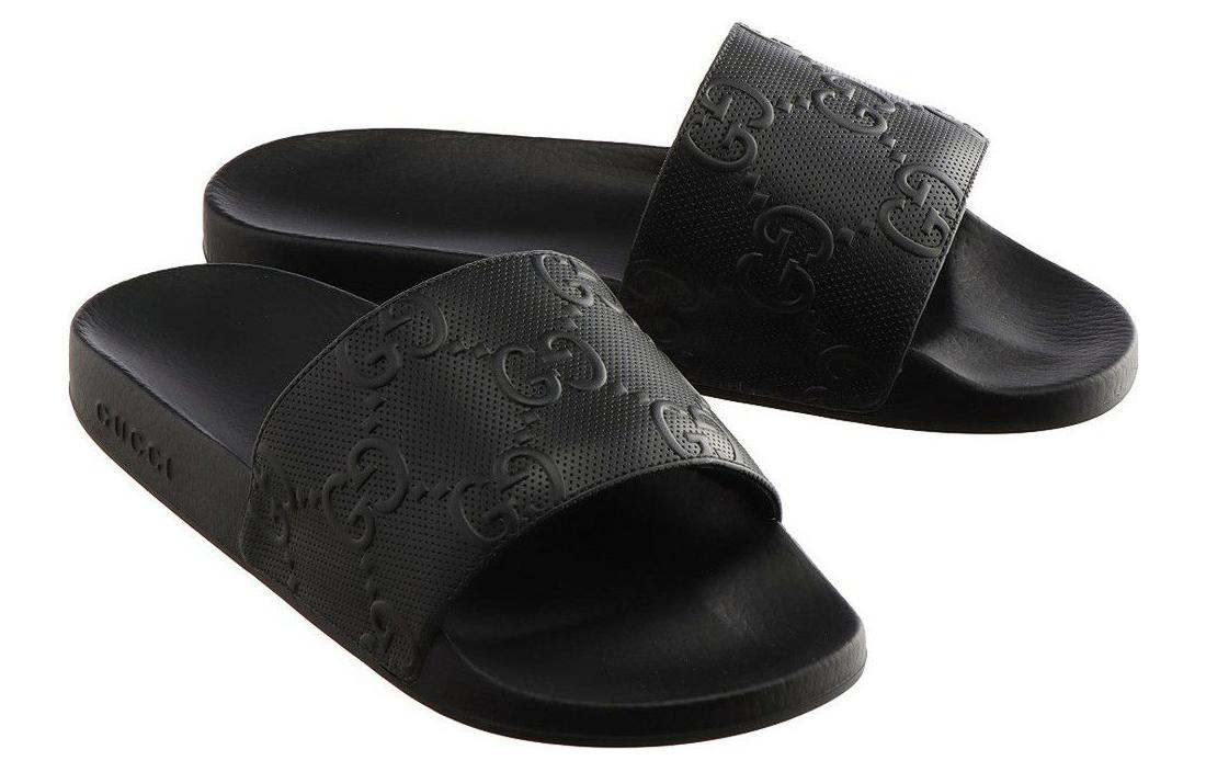 Gucci GG slide sandal 'Demetra Black' 681880-UKU00-1000