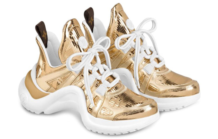 (WMNS) LOUIS VUITTON LV Archlight High-top Sport Shoes Gold 1A87R8