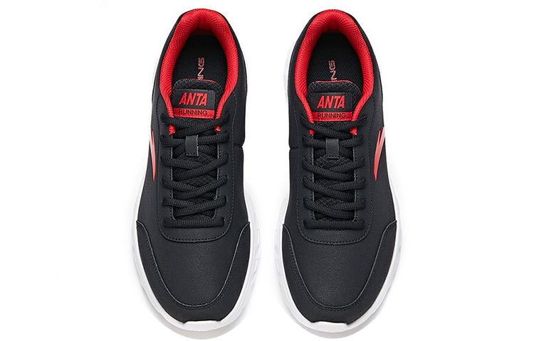ANTA Running Series Sneakers Leather  'Black Red' 91835529-8