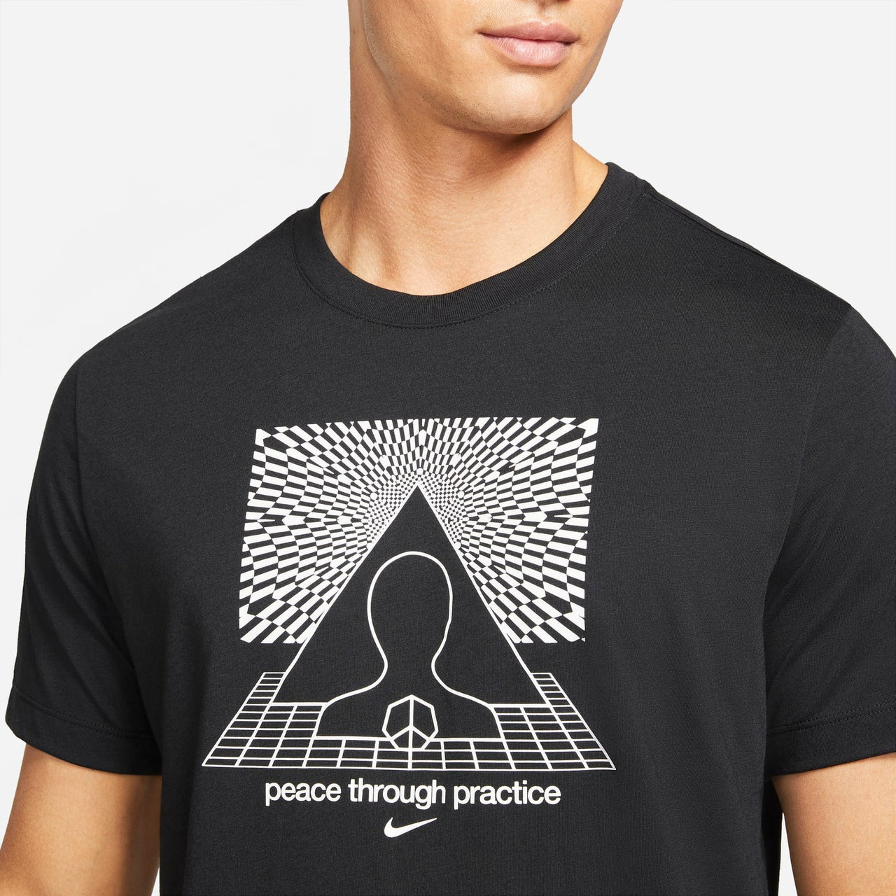 Nike Dri Fit Yoga Graphic T-Shirt Asia Sizing 'Black' DD6926-010