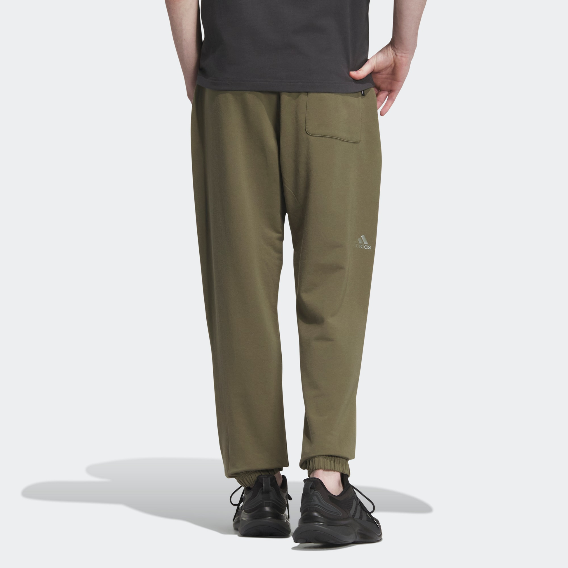 adidas Verbiage Casual Knitted Pants 'Olive Green' IP3928