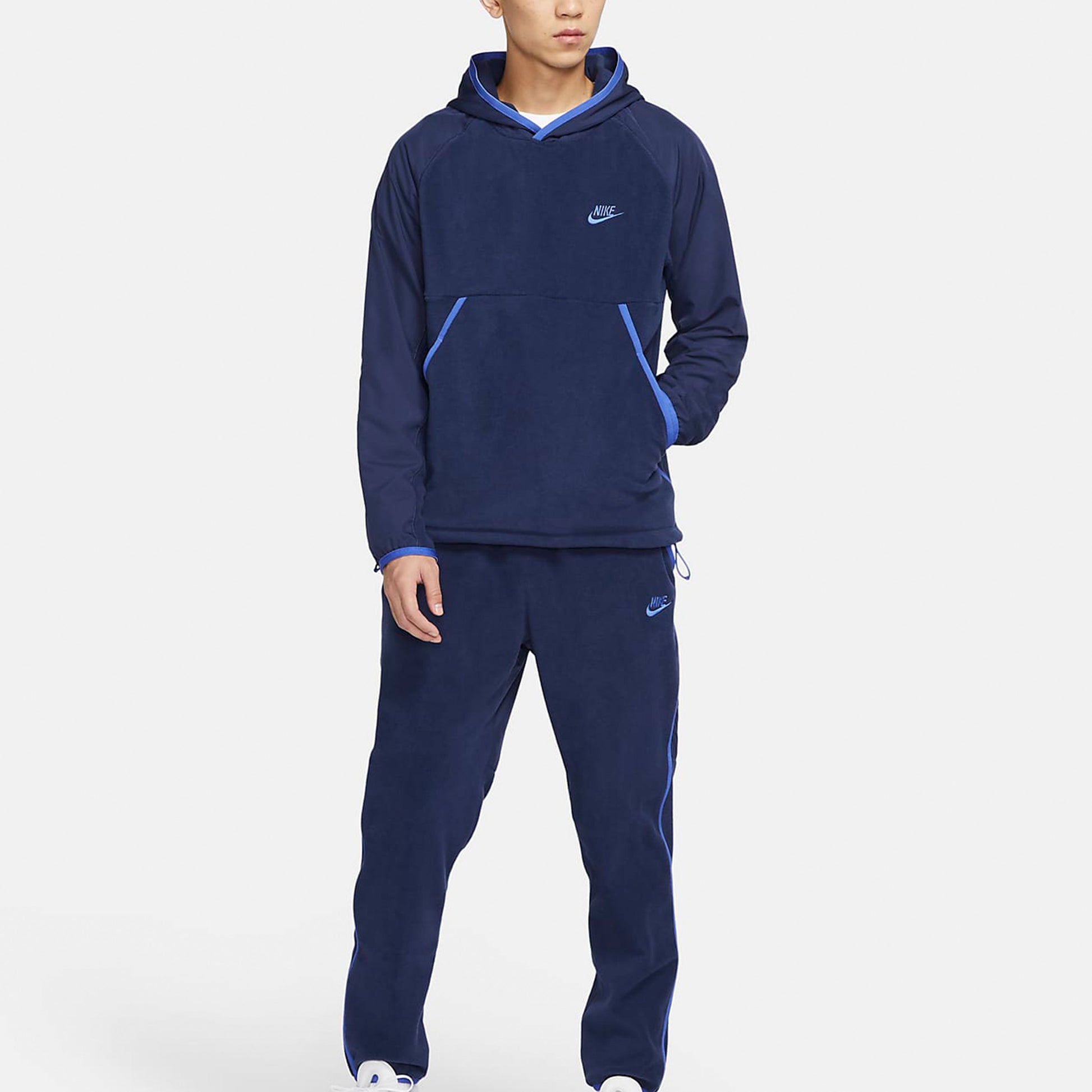Nike Solid Color Pullover Fleece Navy Blue Dark  CU4364-410