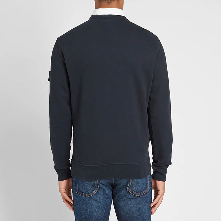 Men's STONE ISLAND Basic Round Neck Navy Blue 7115-62720-V0020