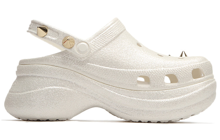 (WMNS) Crocs Outdoor Beach Sports Slippers White 206783-100