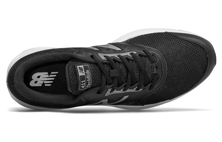 New Balance 411 Series Lightweight Wear-resistant Shock Absorption Low Tops Black M411LB1