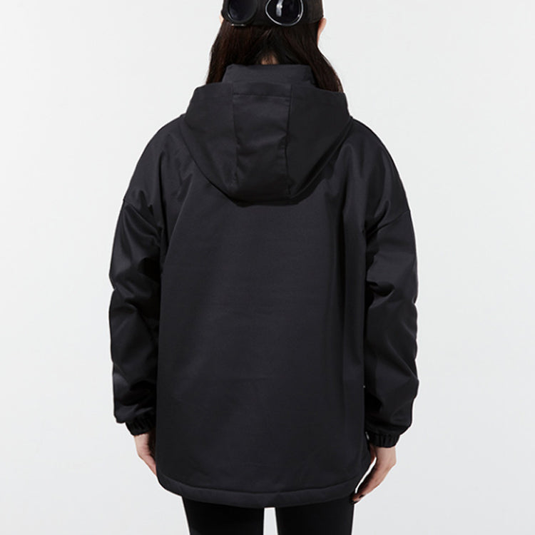 (WMNS) adidas Irregular Sports Hooded Jacket Black H09761