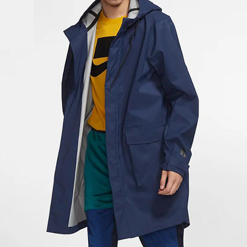 Men's Nike Lab Hooded Sports Windbreaker Jacket Blue CD6807-410