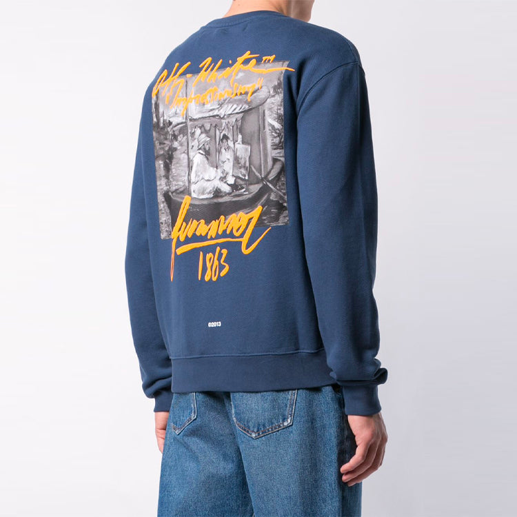 Off-White SS19 99 Summer 1863 Crew Neck sweatshirt OMBA025R19B970093088