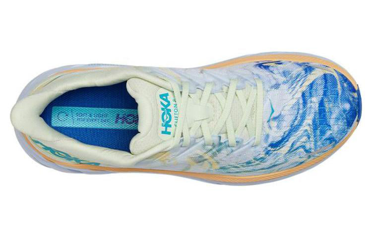 HOKA ONE ONE Clifton 8 Wide 'White Blue' 1121374-TGT