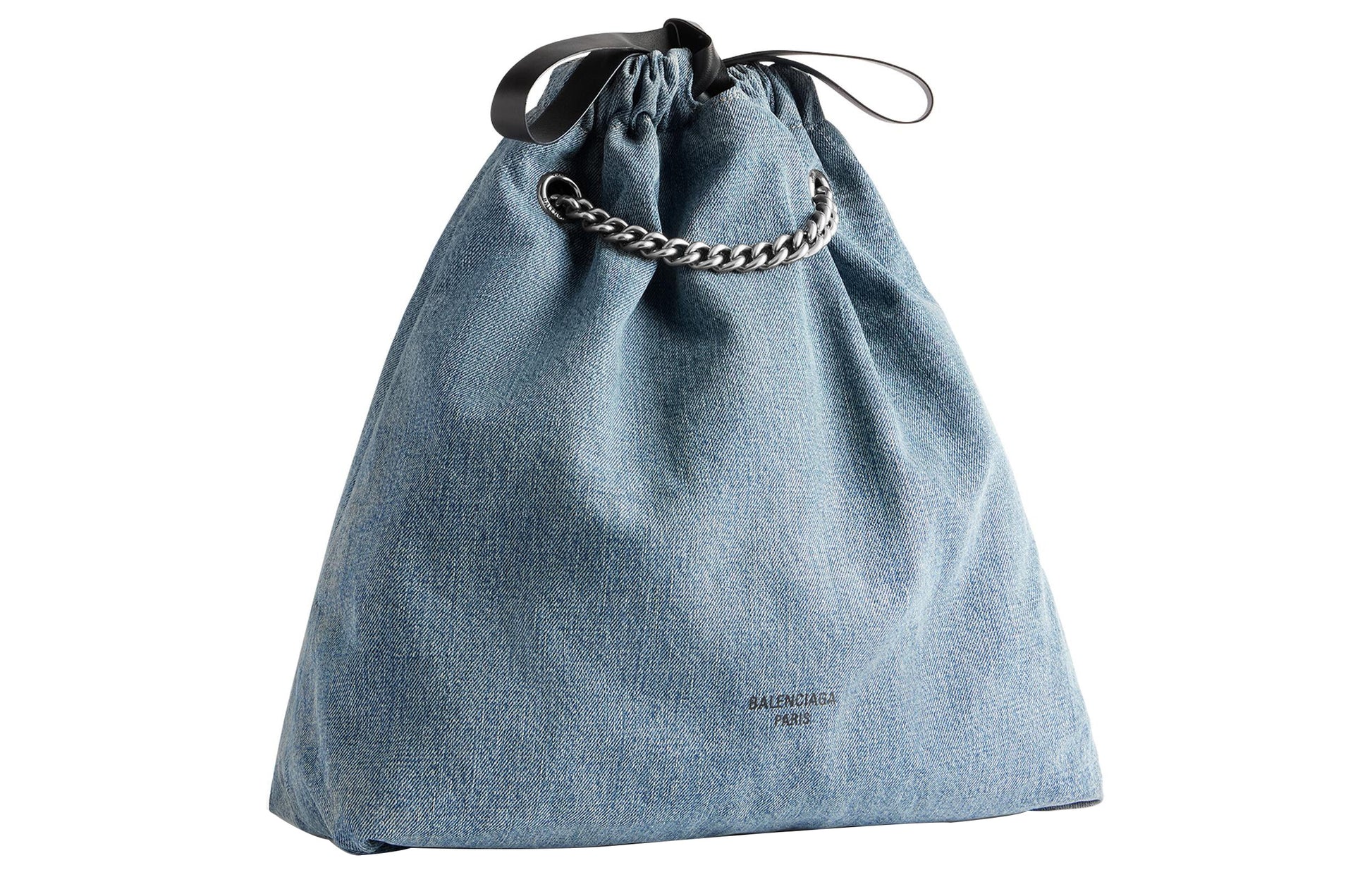 (WMNS) Balenciaga Crush Medium Tote Bag Denim 'Blue' 7429412AAYA4661