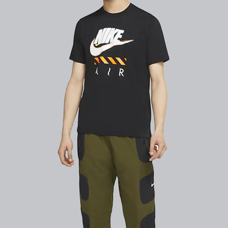 Nike Air Casual Sports Breathable Round Neck Short Sleeve Black CT6533-010