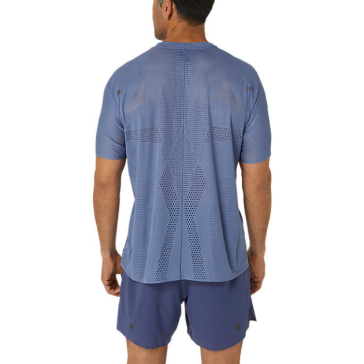 ASICS Metarun Running T-shirt 'Denim Blue' 2011C986-400