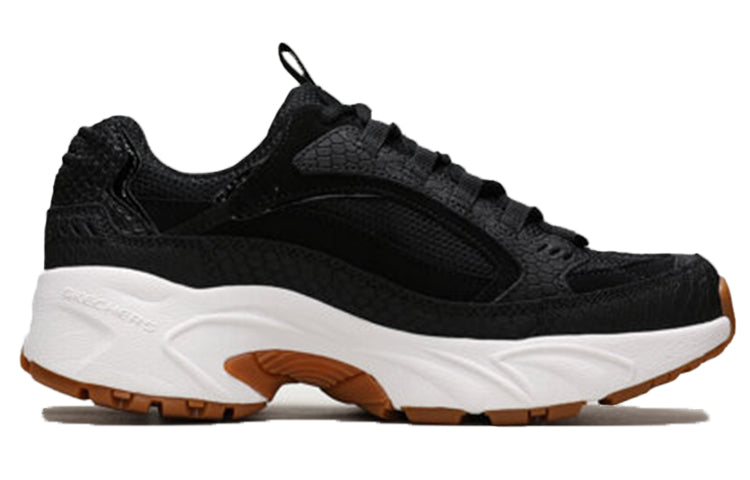 (WMNS) Skechers Stamina-Classy Trail Low-Top Running Shoes Black/White 13451-BKW