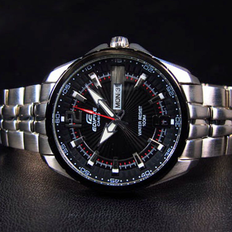 Casio Edifice Analog Watch 'Silver Black' EF-131D-1A1V