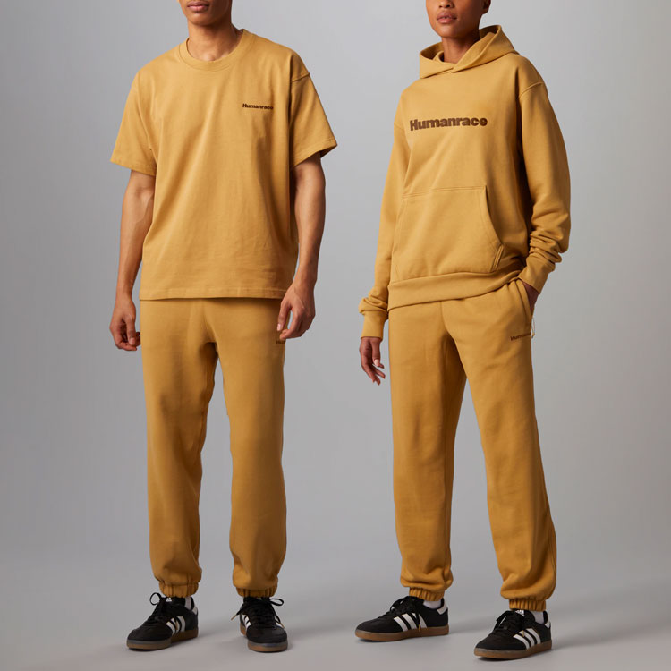 adidas x Pharrell Humanrace Small Logo Sweatpants 'Tan' HG1404
