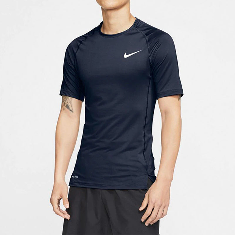 Nike Pro Casual Sports Training Tight Short Sleeve Navy Blue BV5632-452