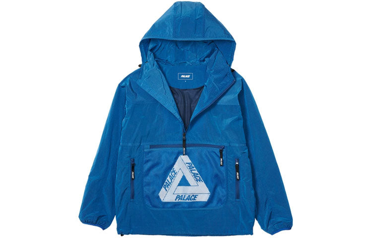 PALACE Tri-Ferg Half Zipper Reflective Jacket Unisex Blue P20JK019
