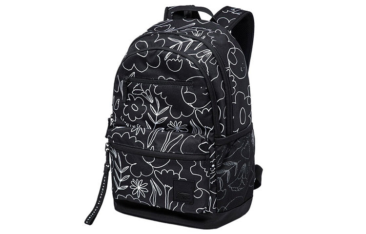 Li-Ning Allover Print Sportstyle Backpack 'Black' ABST155-1