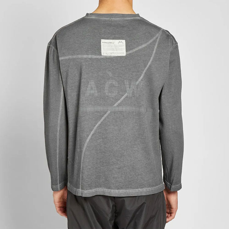 A-COLD-WALL* Long Sleeve Core Mesh Logo Tee Logo Tee ACW-LSC02-GY