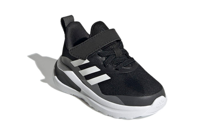 (TD) adidas Fortarun Elastic Lace Top Strap 'Black White' FZ5499